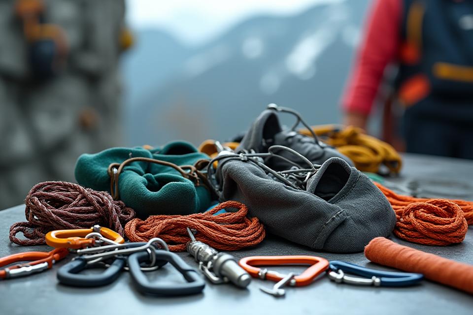 Equipo de escalada premium