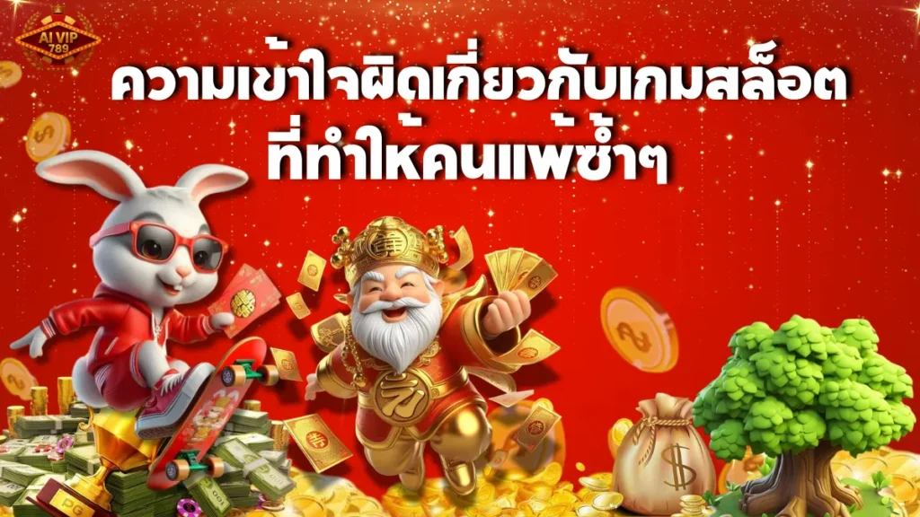 ความเข้าใจผิดเกี่ยวกับเกมสล็อต ที่ทำให้คนแพ้ซ้ำๆ
